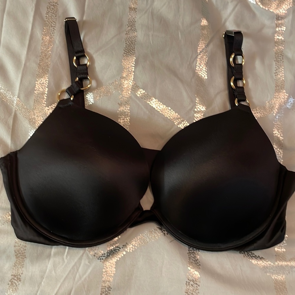 Victoria Secret Very Sexy push up bra. Black with gold hardware
